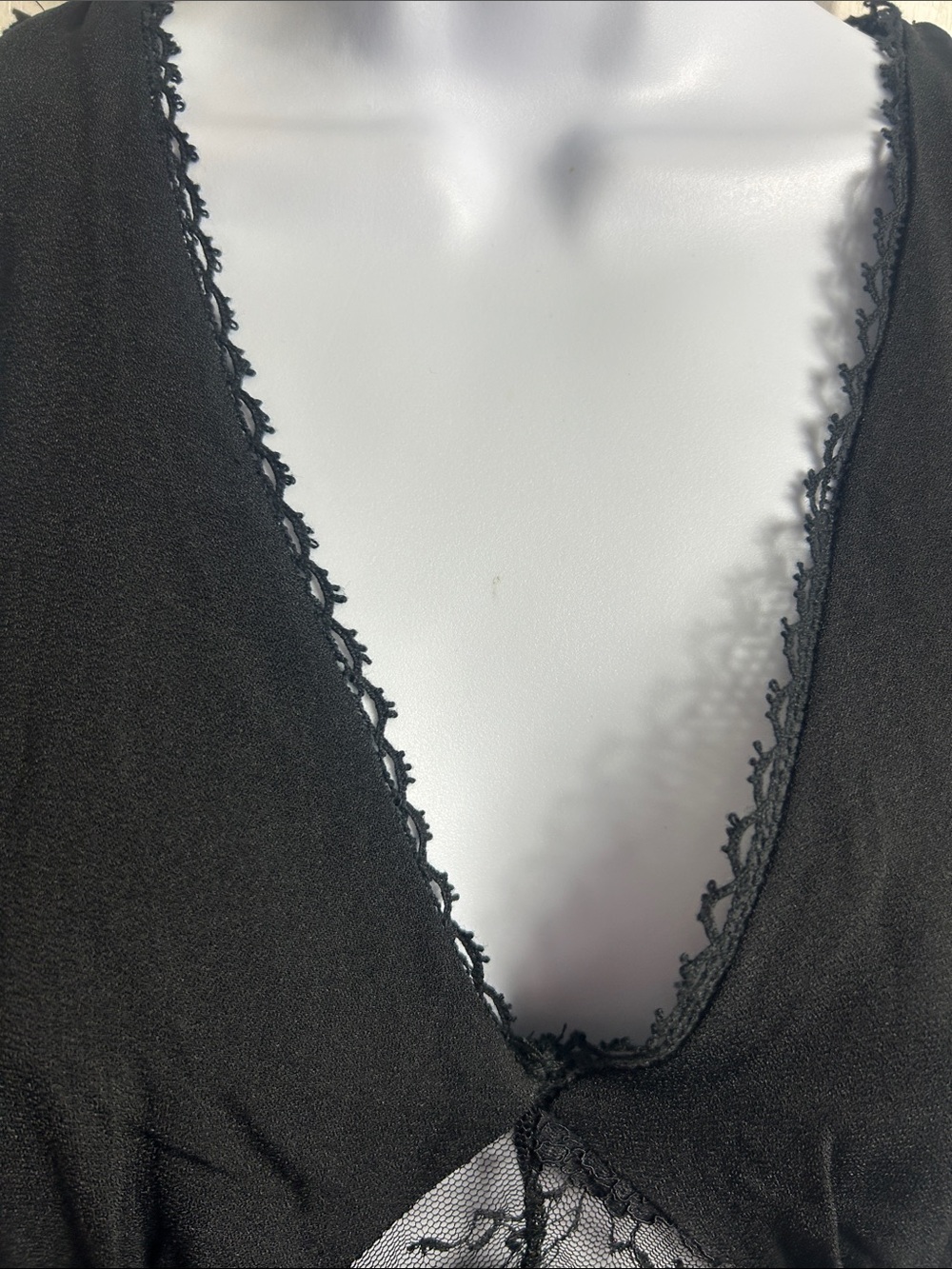 wild fable Black Maxi Dress with Lace Insets - Picture 5 of 7